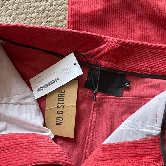 NWOT No. 6 store Tuesday Jean in Rose Corduroy - Picture 3 of 5